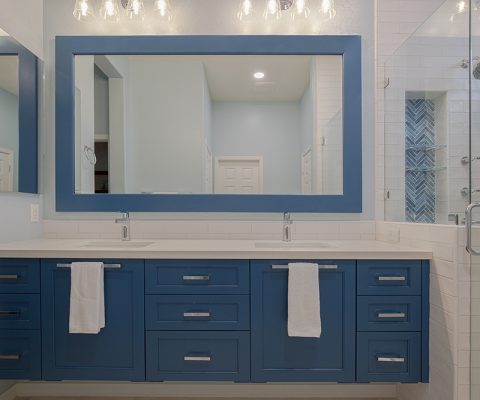 Caribbean Blue Master Bathroom
